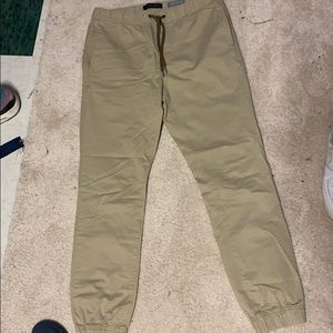 Khaki joggers